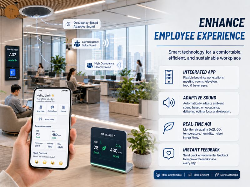 Smart office gives better experience for employees
