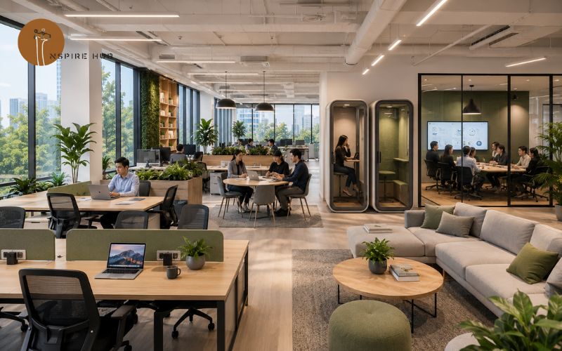 Smart office designed for hybrid work
