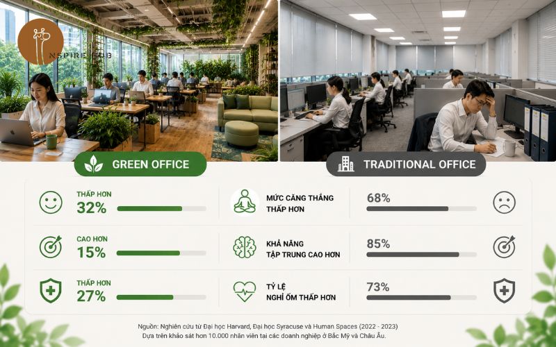 Benefits of a green office for people