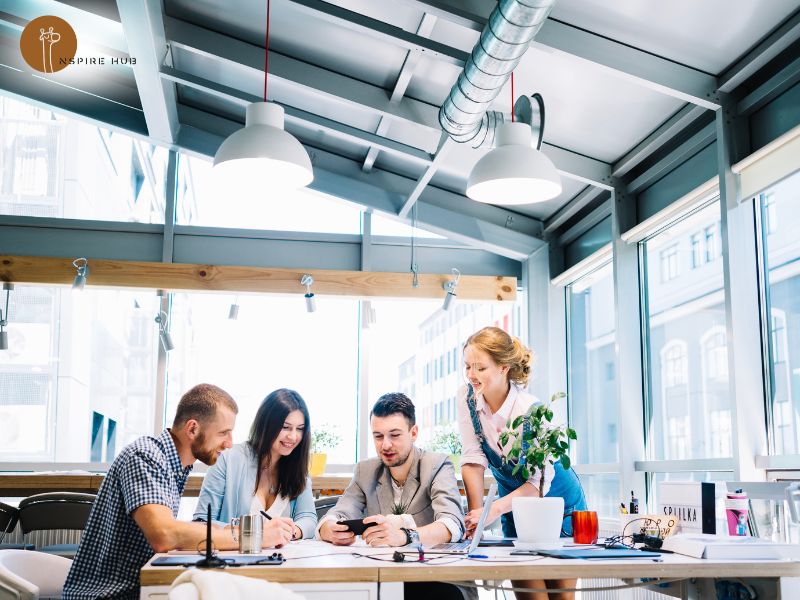 Businesses with high levels of interaction can apply an agile workspace