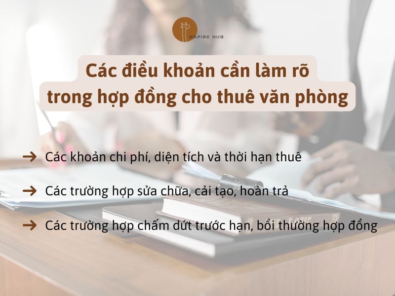 Các điều khoản cần làm rõ trong hợp đồng